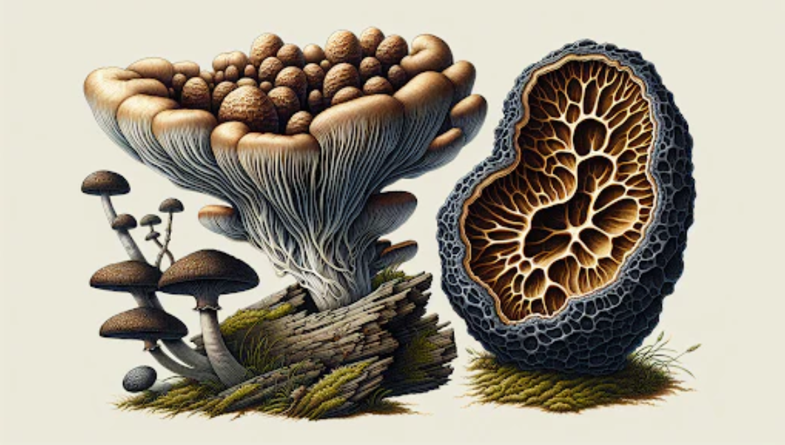 Juba de leão vs Reishi vs Chaga
