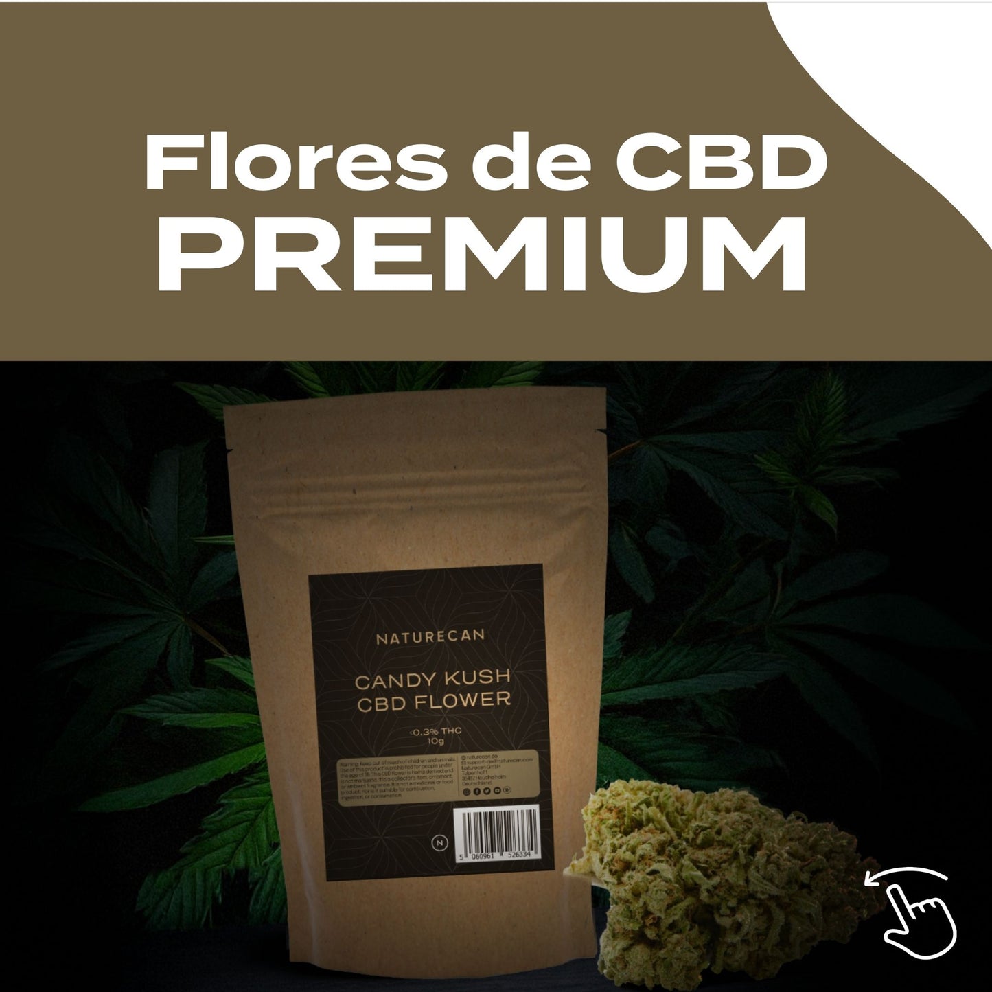 Flor de CBD Candy Kush premium