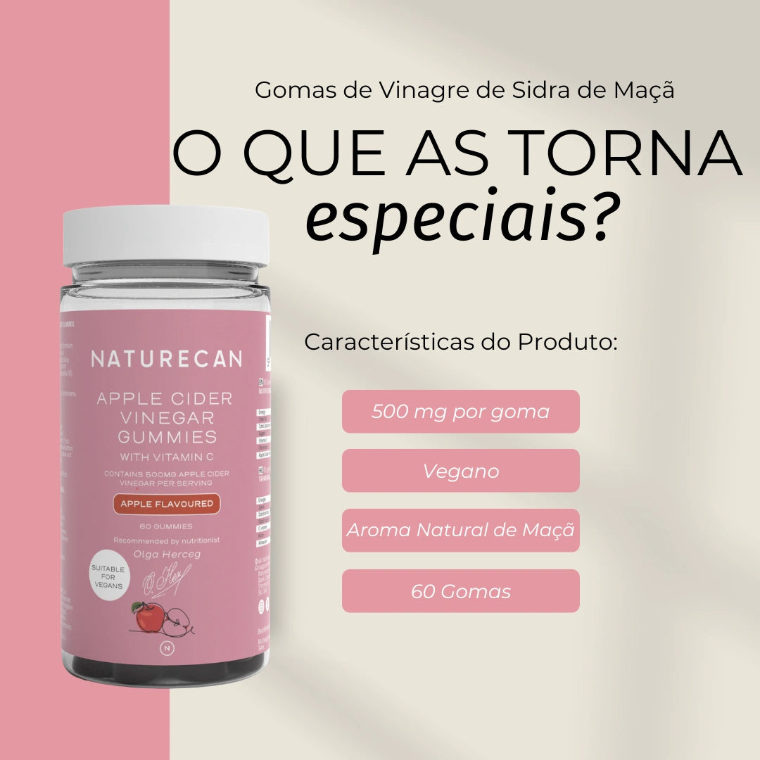 Gomas de Vinagre de Sidra de Maçã