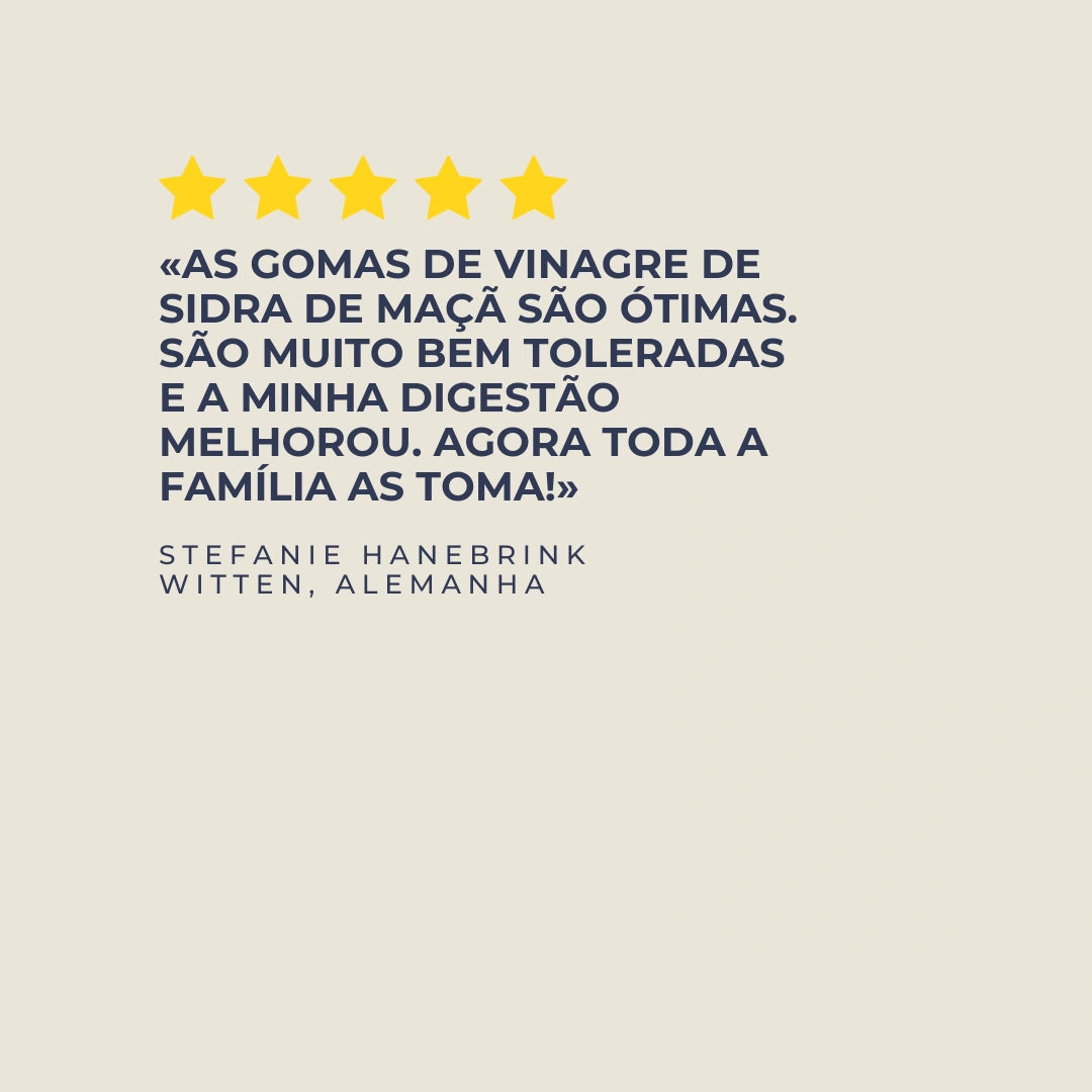 Gomas de Vinagre de Sidra de Maçã