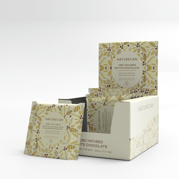 chocolate branco com cbd