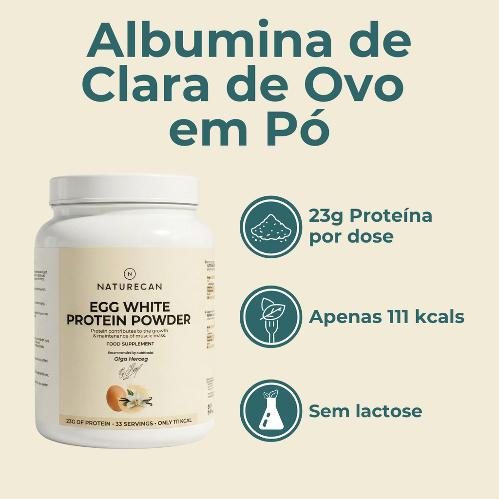 Albumina de Clara de Ovo em Pó