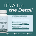 Cápsulas de Gengibre Orgânico em Pó