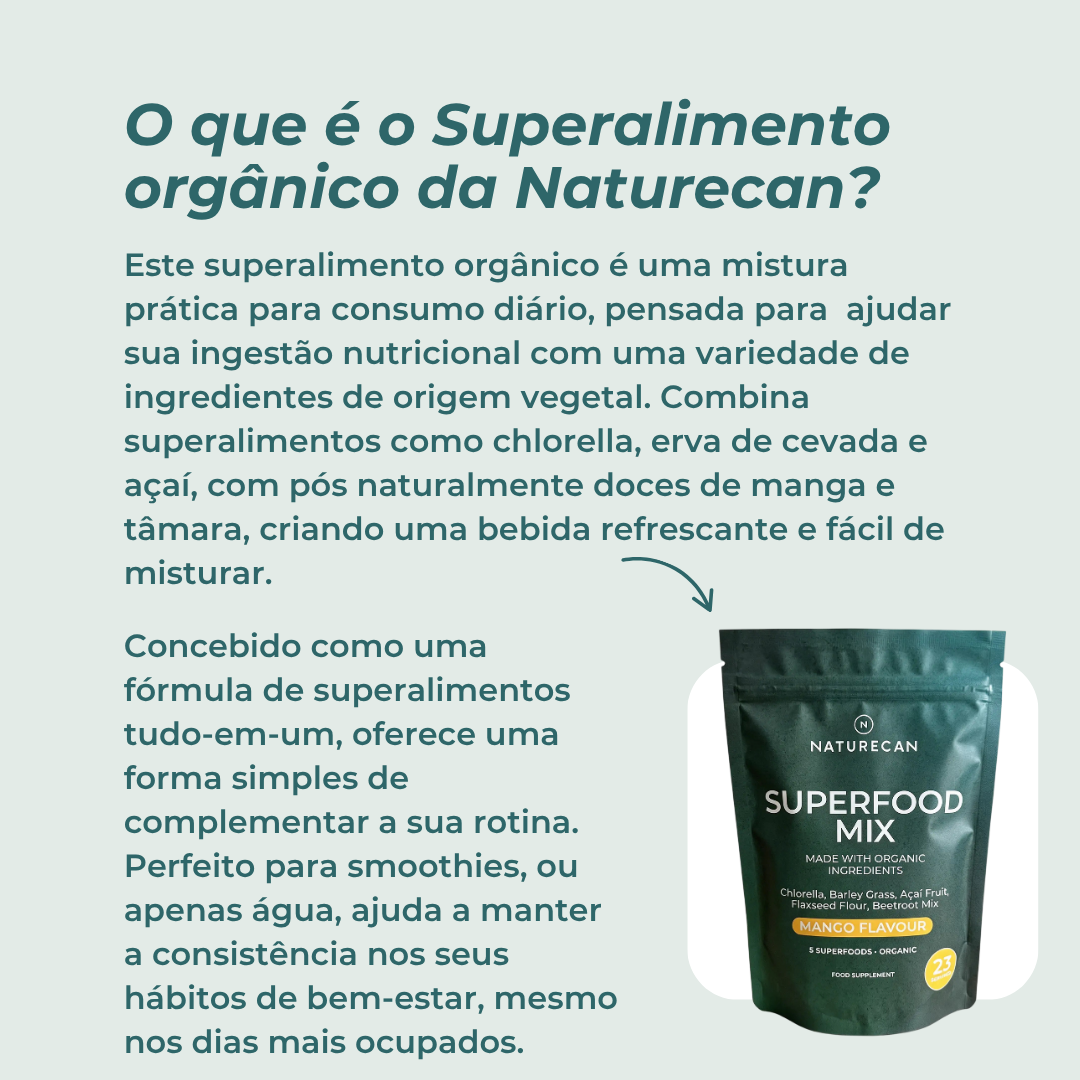 Superalimento orgânico em pó o que é