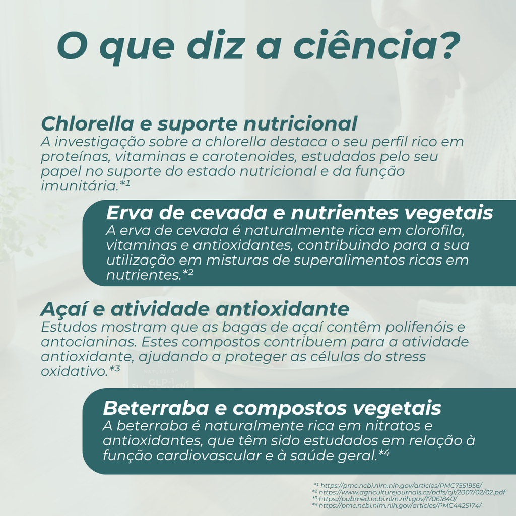 Superalimento orgânico em pó