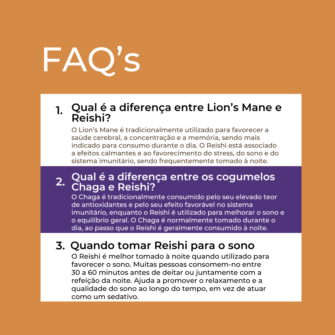 Gomas de Cogumelo Reishi faqs