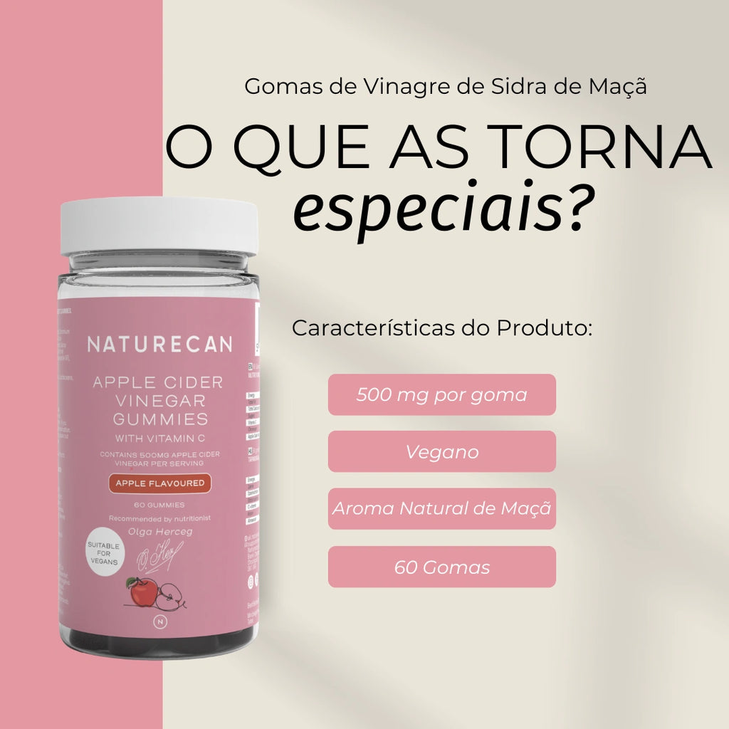 Gomas de Vinagre de Sidra de Maçã