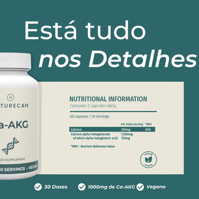 Suplemento Alfa-Cetoglutarato de Cálcio