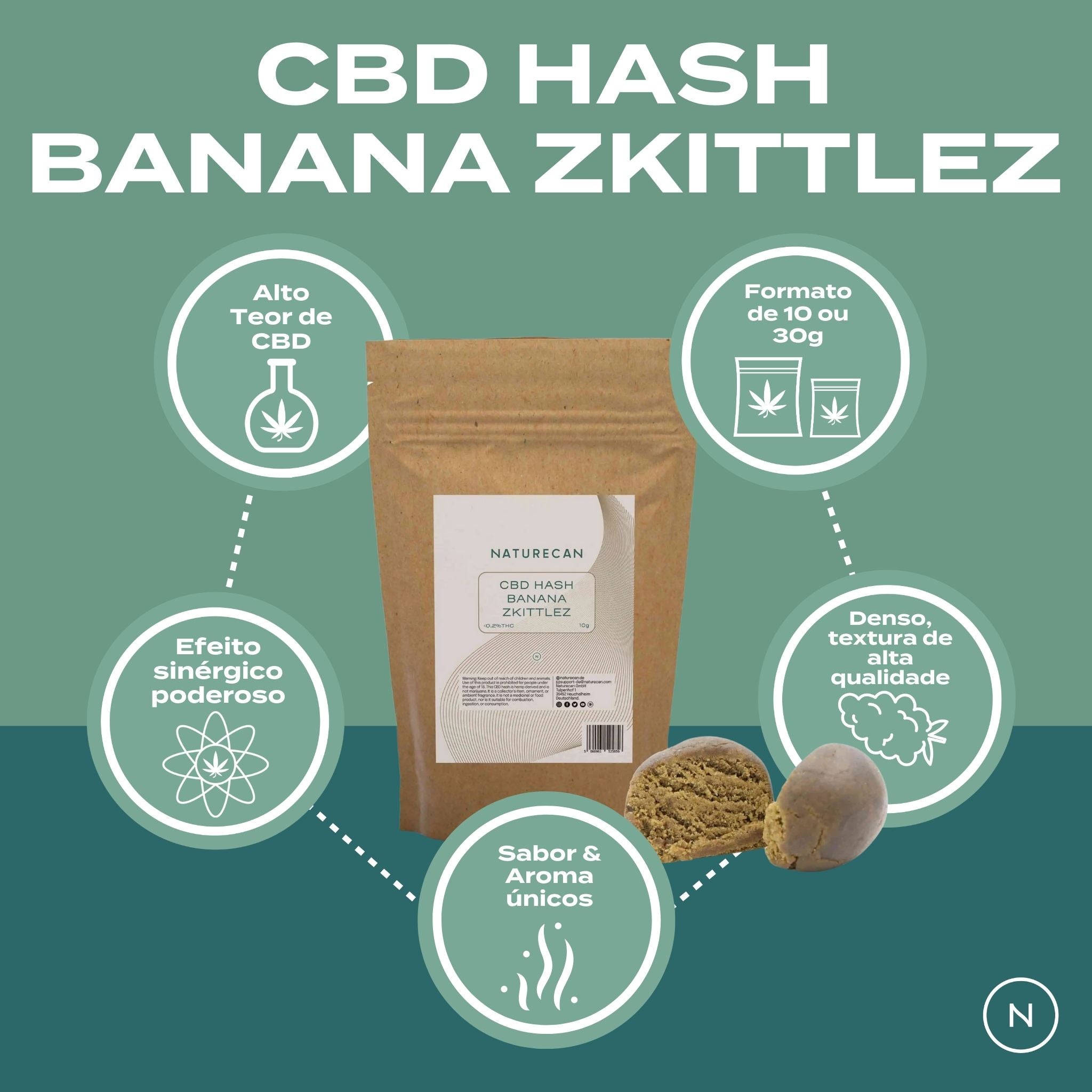 Banana Zkittlez Hash | Resina de CBD