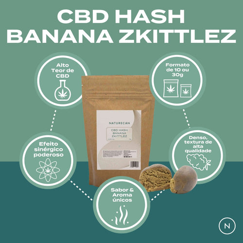 Banana Zkittlez Hash | Resina de CBD