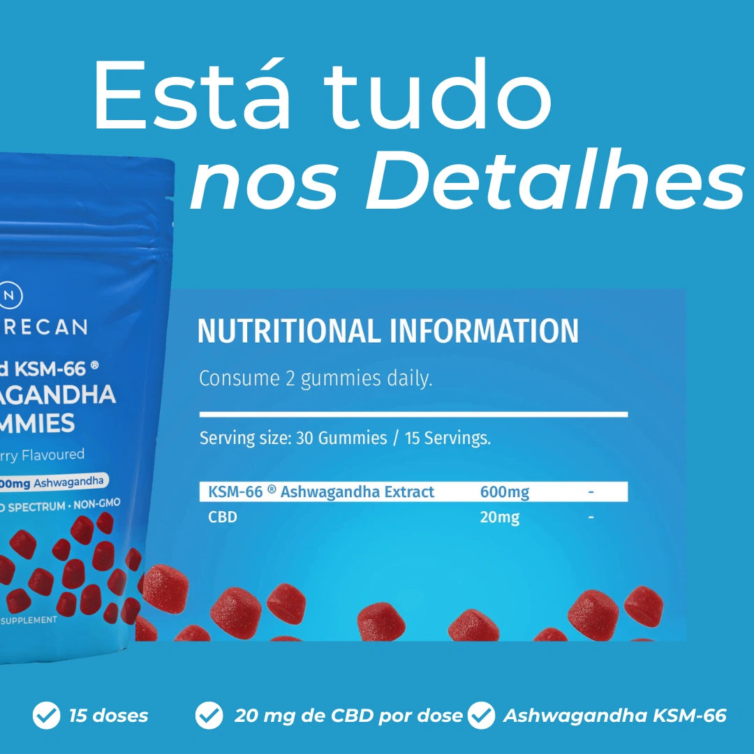 Gomas Relaxantes de CBD e Ashwagandha