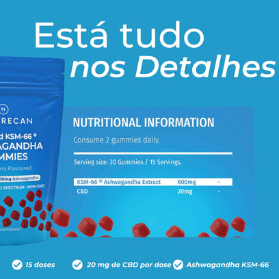 Gomas Relaxantes de CBD e Ashwagandha