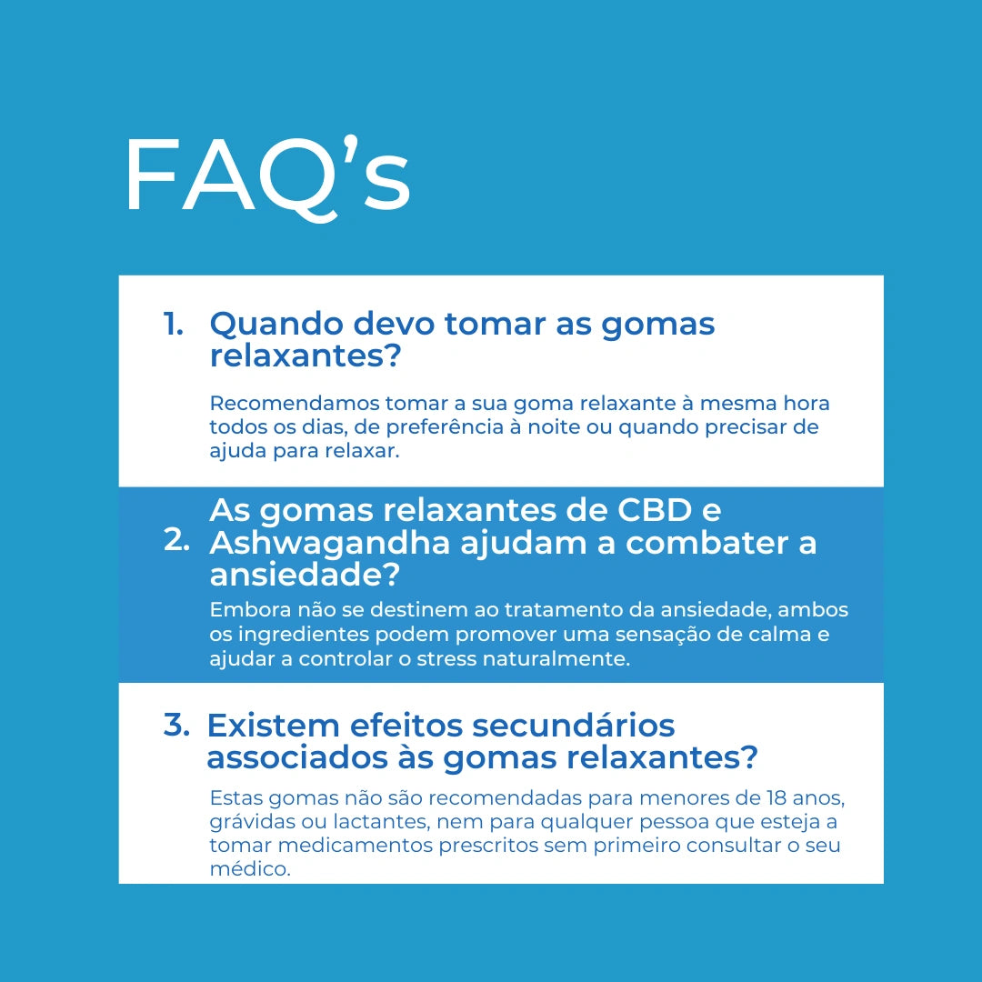 Gomas Relaxantes de CBD e Ashwagandha