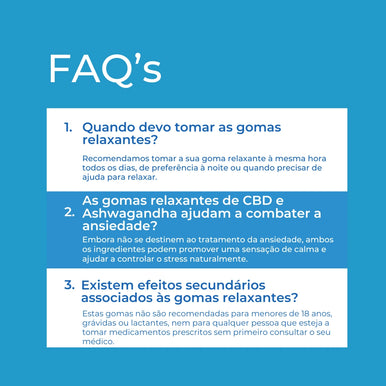 Gomas Relaxantes de CBD e Ashwagandha
