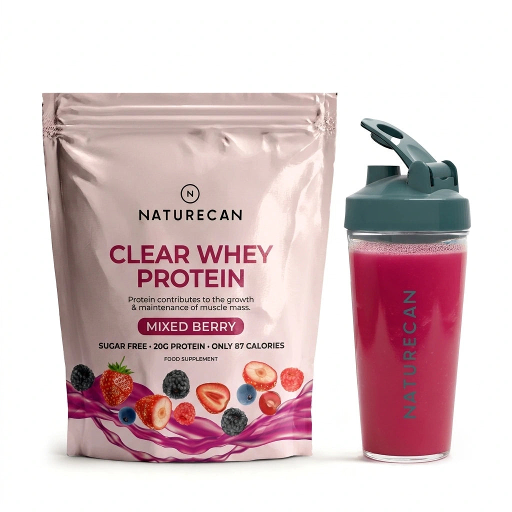 Clear Whey deFrutos Vermelhos com Shaker