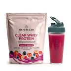 Clear Whey deFrutos Vermelhos com Shaker