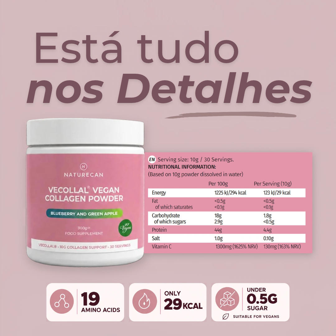 Colagénio em Pó Vegano - VeCollal®