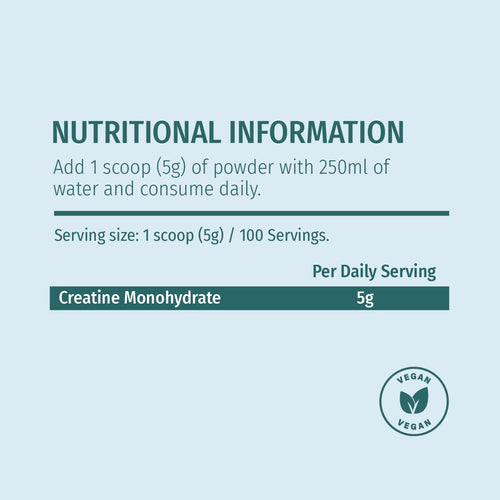 Creatina informação nutricional