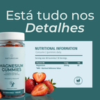 Gomas de Magnésio informação nutricional