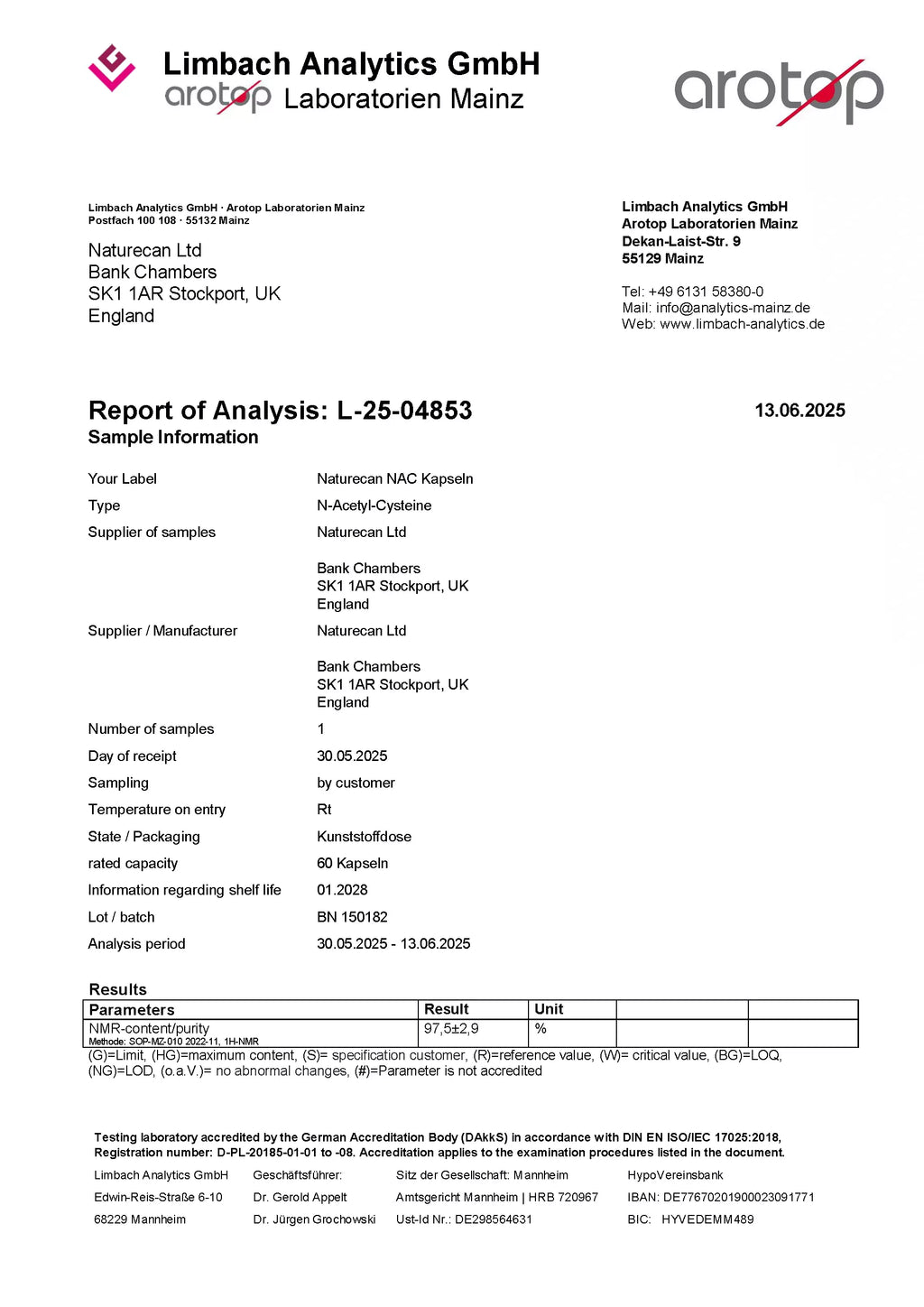Cápsulas de NAC | N-Acetilcisteína