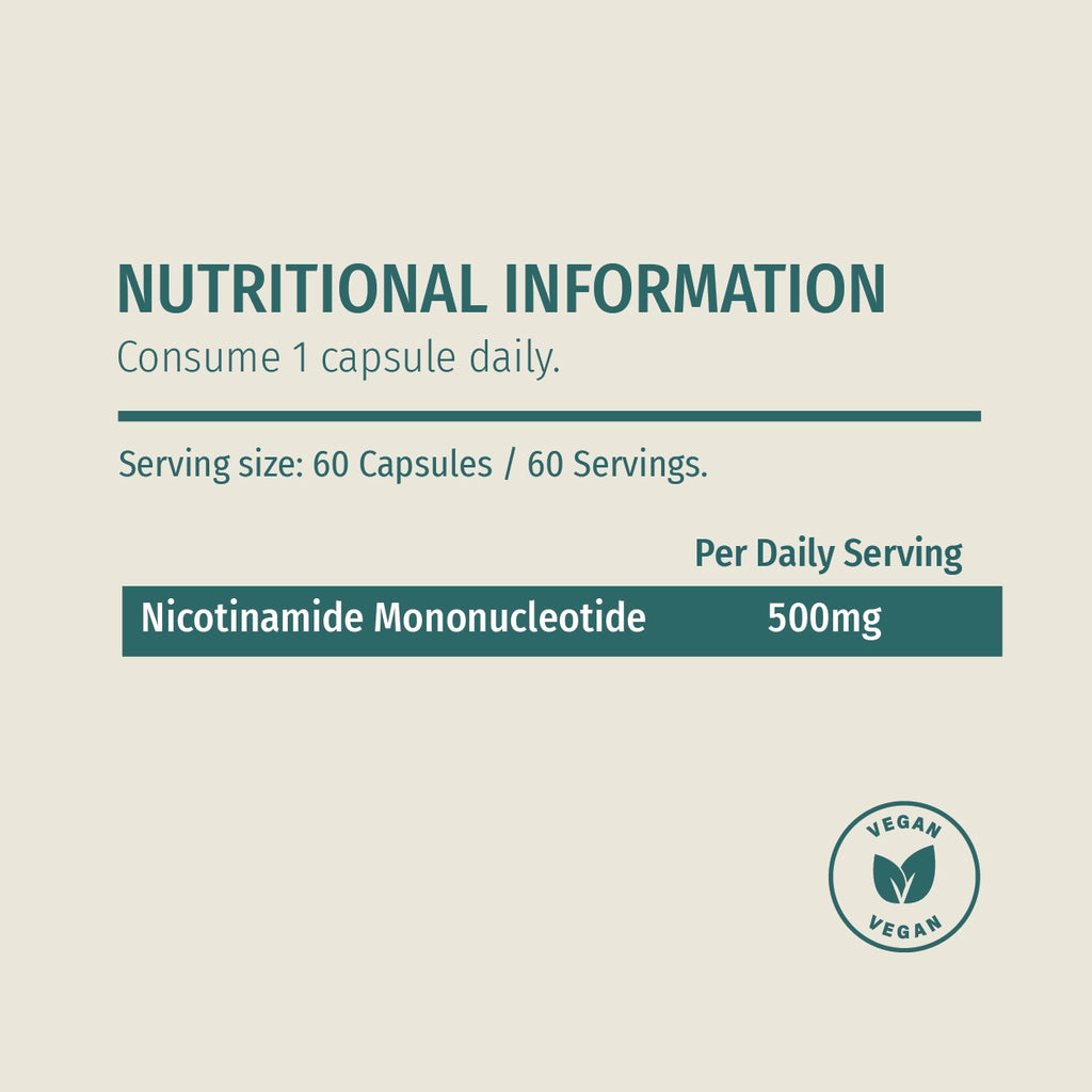 Suplemento NMN em Cápsulas