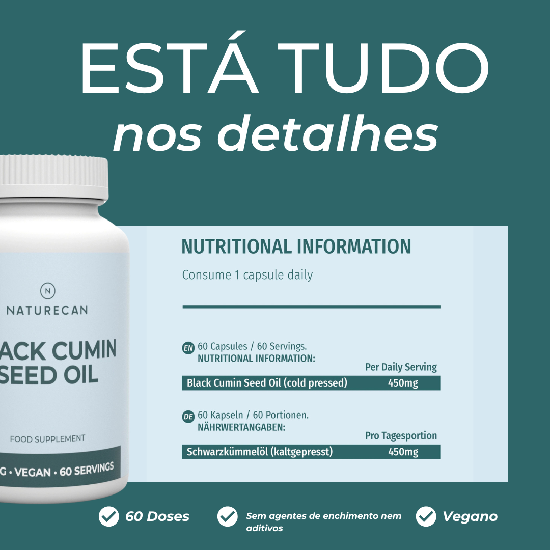 Óleo de cominho preto