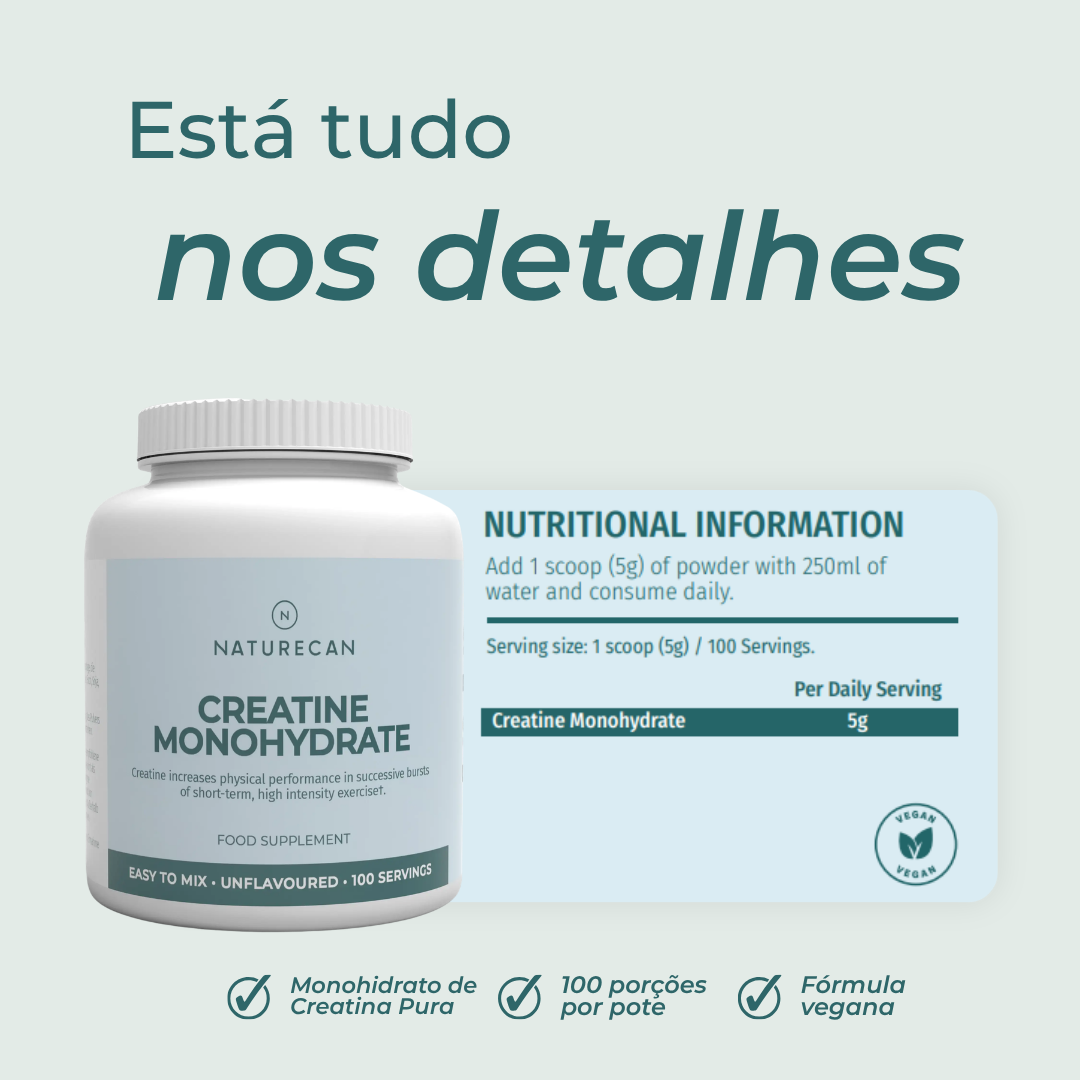 Creatina Monohidratada ingredientes