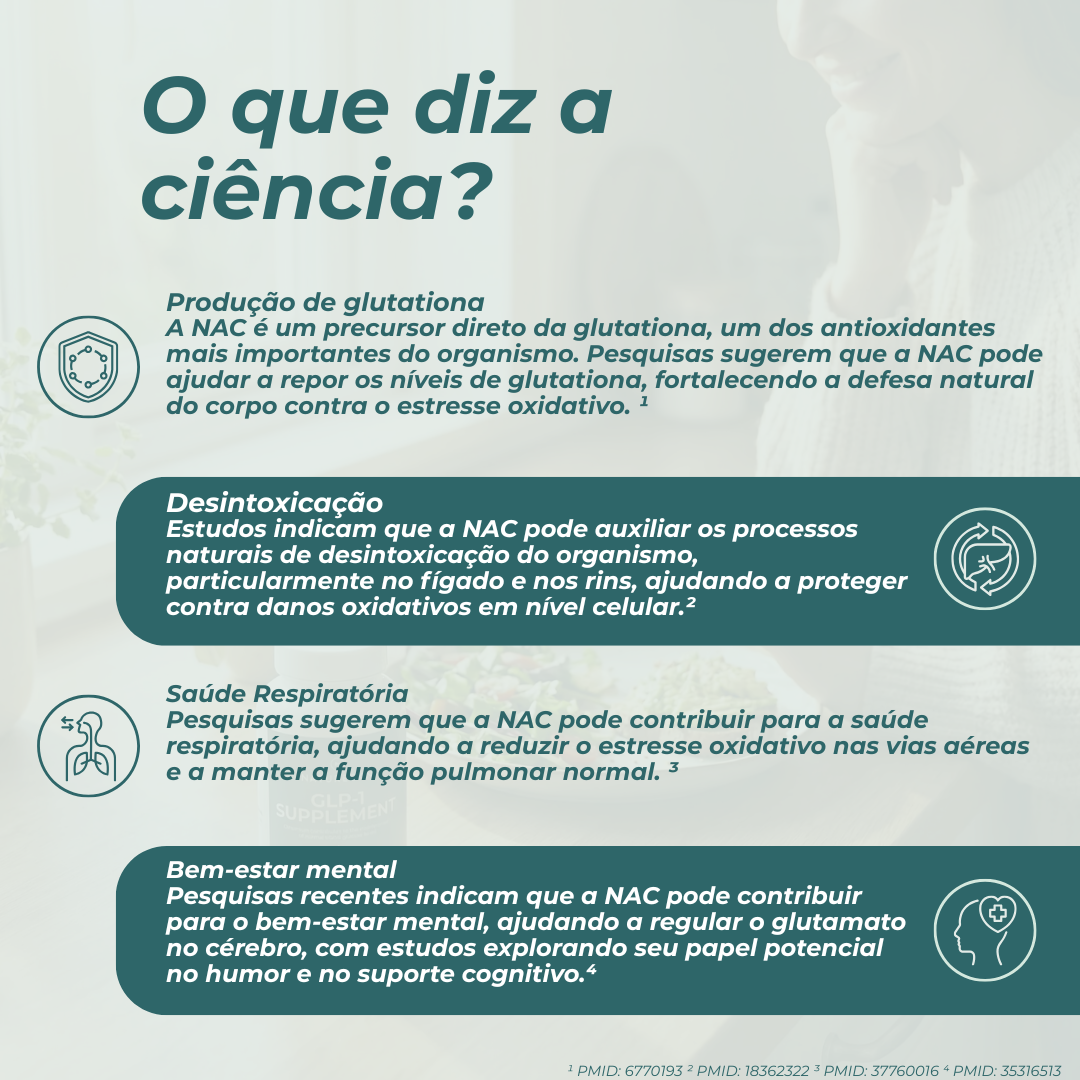 Cápsulas de NAC | N-Acetilcisteína benefícios