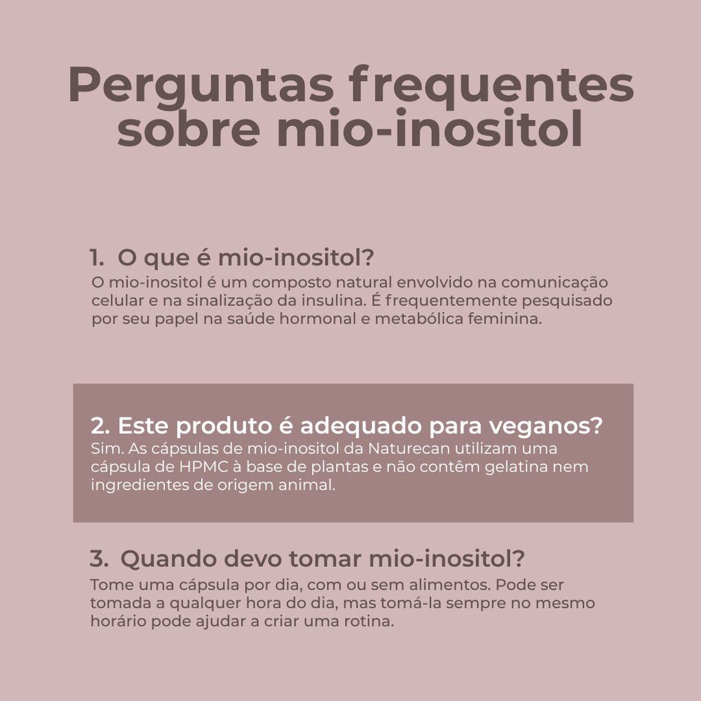Cápsulas de Mio-Inositol faqs