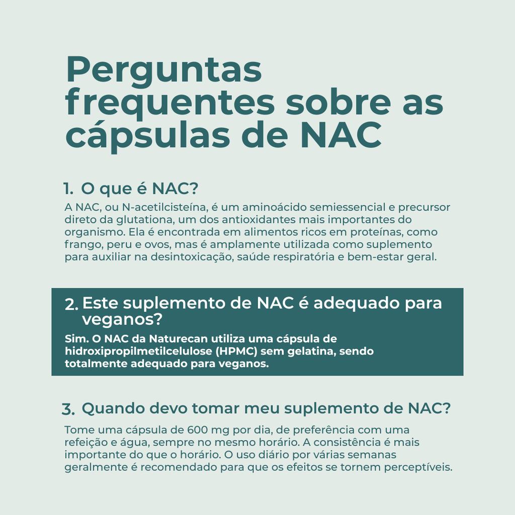 Cápsulas de NAC | N-Acetilcisteína