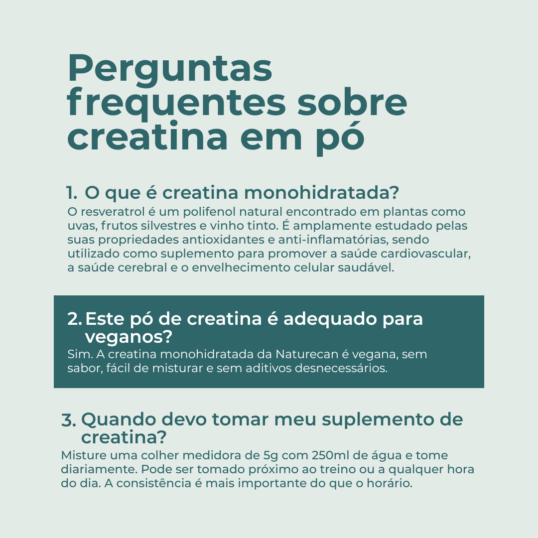 Creatina Monohidratada faqs