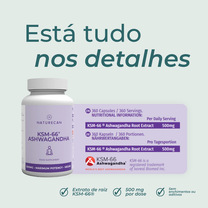 Ashwagandha KSM-66® ingredientes