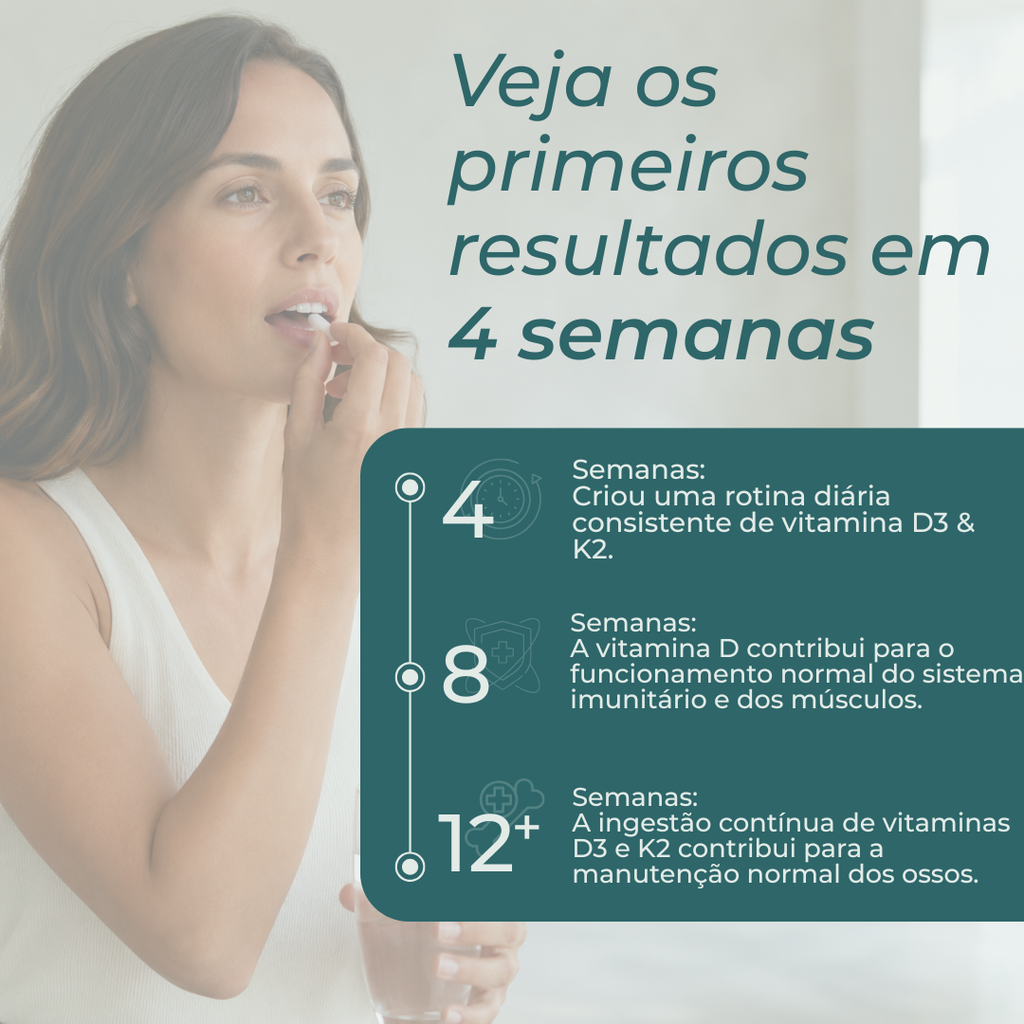 Vitamina D3 & K2 benefícios