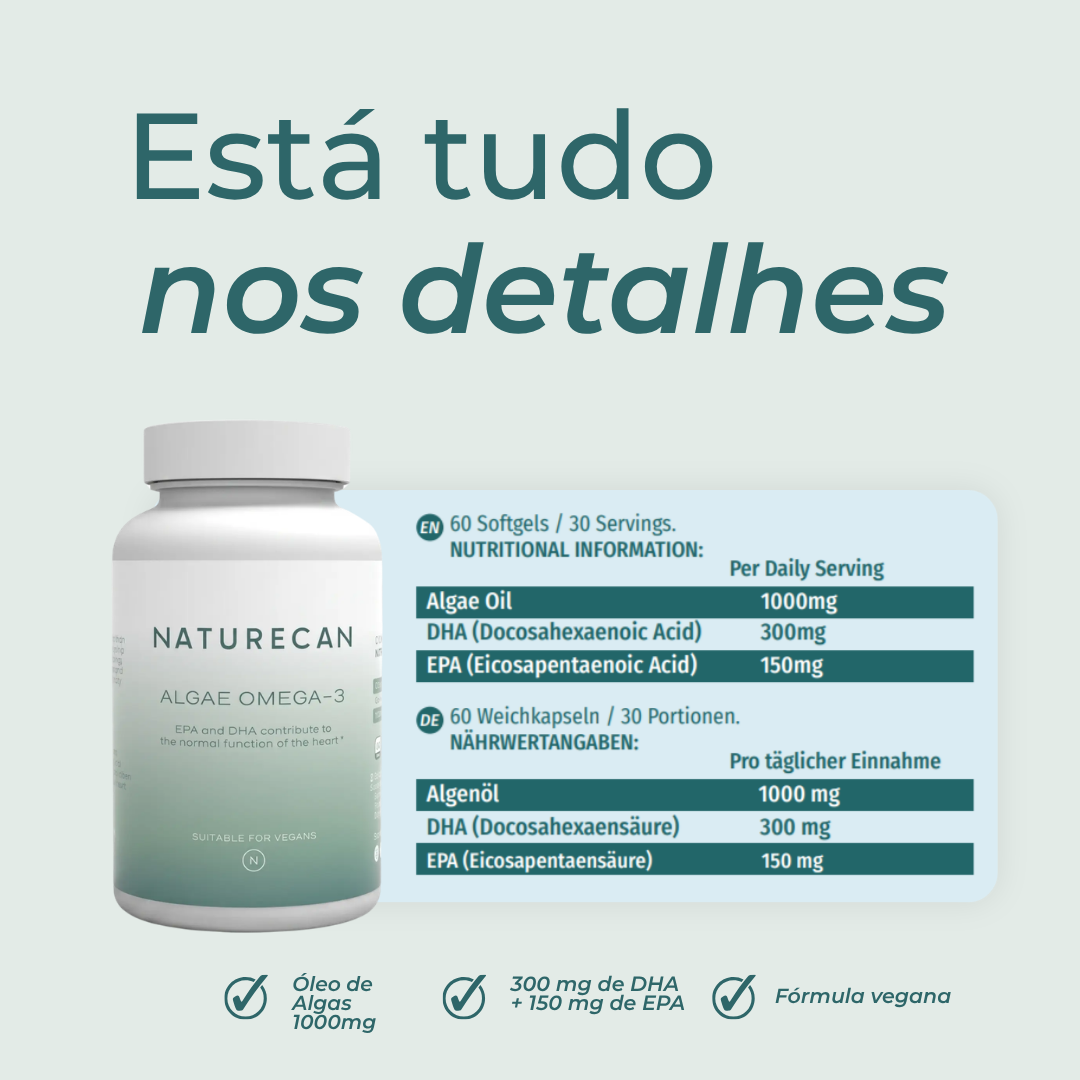 Ómega-3 vegano ingredientes