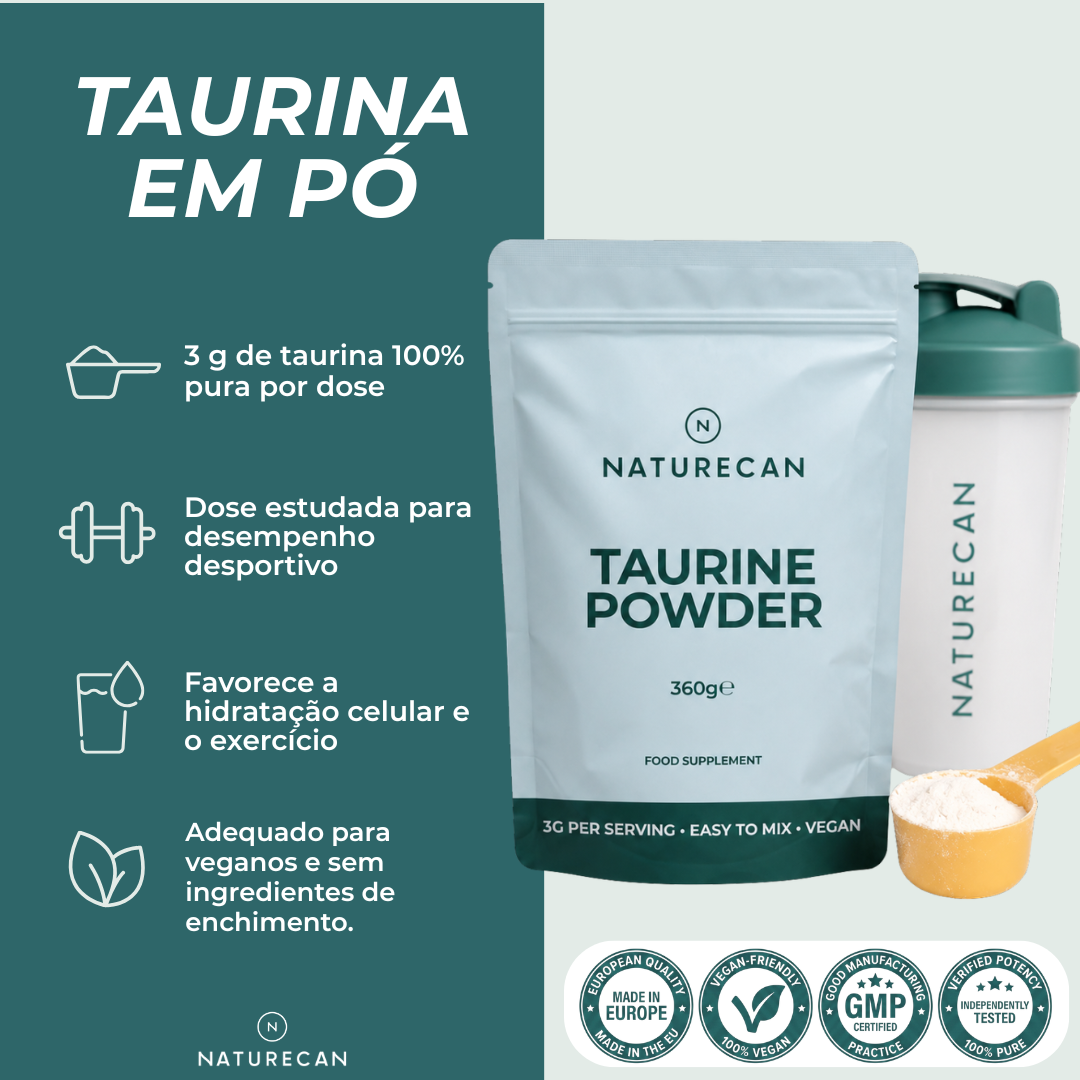 Taurina em Pó benefícios