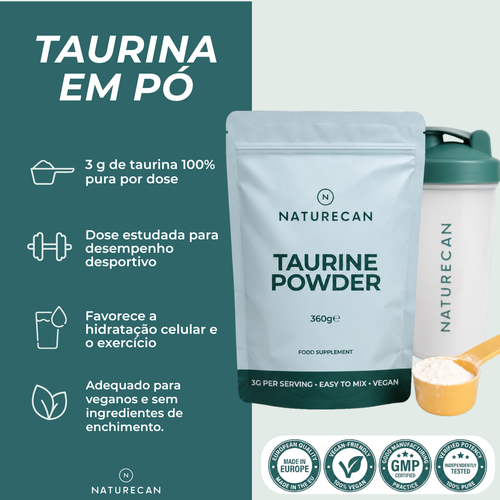 Taurina em Pó benefícios