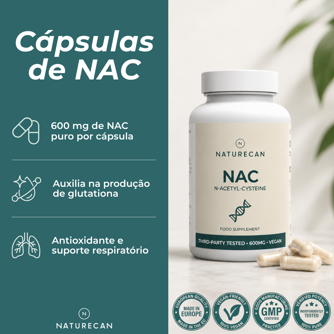 Cápsulas de NAC | N-Acetilcisteína benefícios