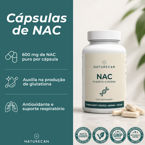 Cápsulas de NAC | N-Acetilcisteína benefícios
