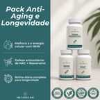 Packs Anti-Aging: NMN | NAC | Resveratrol