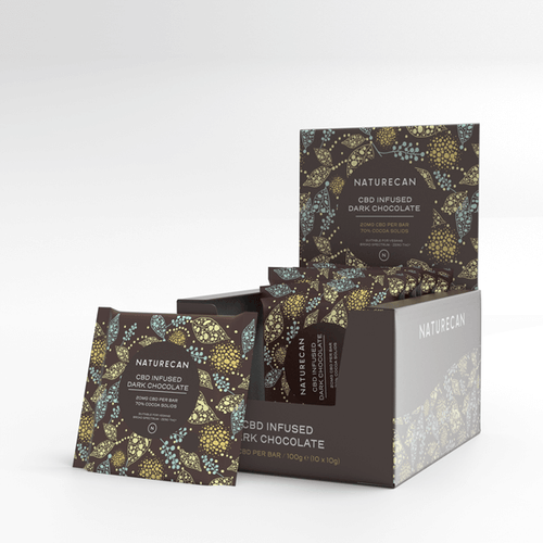chocolate preto com cbd